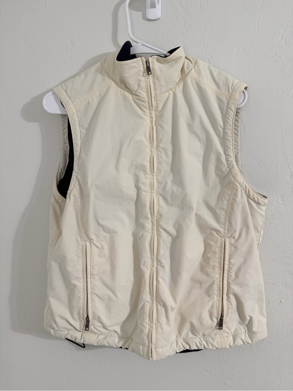 LL BEAN 00’Cream Lightweight Zip-Front Women’s Puffer Vest